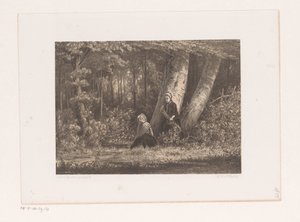 Deux filles dans la forêt - Jacob Jan van der Maaten