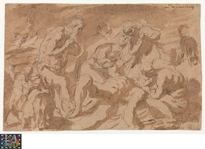 Allemand : Die Beweinung Abels
Néerlandais : De bewening van Abel - Jacob Jordaens