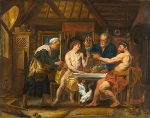 Jupiter et Mercure dans la maison de Philémon et Baucis