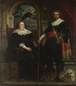 Portrait de Govaert van Surpele et sa femme, 1636-1637 - Jacob Jordaens