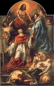 Saint Charles Borromée parmi les victimes de la peste, 1655 - Jacob Jordaens