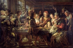 La fête des fèves (Le roi boit)
