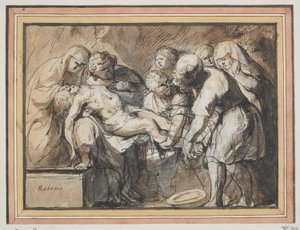 La Mise au tombeau - Jacob Jordaens
