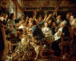 La fête du roi des haricots - Jacob Jordaens