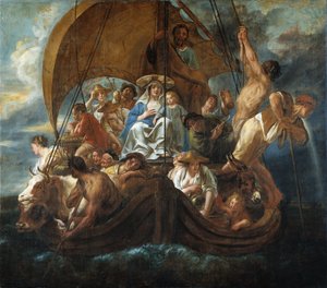 La Sainte Famille dans un bateau, 1652