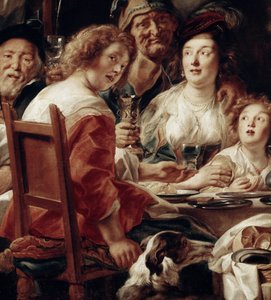 Le roi boit (détail) - Jacob Jordaens
