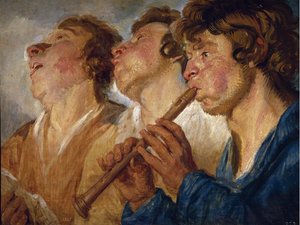 Trois musiciens de rue