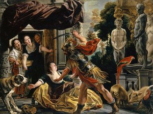 Ulysse menaçant Circé - Jacob Jordaens