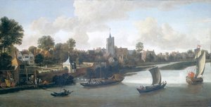 Chiswick depuis la rivière - Jacob Knyff