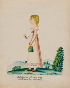 Portrait de Sarah Musser, 1826 - Jacob Maentel