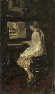 Fille au piano - Jacob Maris