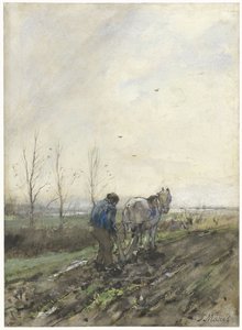 Fermier labourant