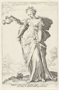 Tempérance (Temperantia) - Jacob Matham (attributed to)