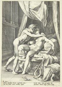 Apollon et Leucothéa - Jacob Matham
