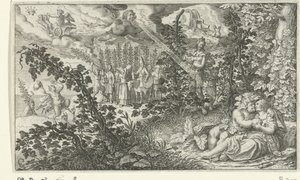 Bacchus et Ariane en amoureux - Jacob Matham