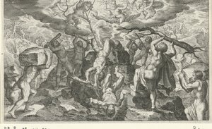 Bacchus aide à vaincre les Titans