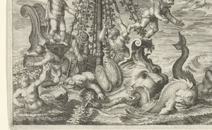 Bacchus transforme ses ravisseurs en dauphins - Jacob Matham