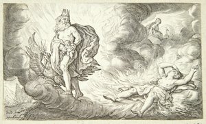 La naissance de Bacchus - Jacob Matham
