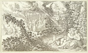 Bacchus et Ariane - Jacob Matham