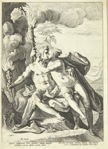 Éros et Antéros - Jacob Matham