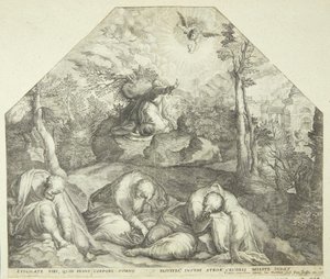 Jésus au jardin de Gethsémani - Jacob Matham