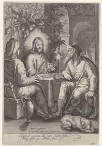 Repas à Emmaüs - Jacob Matham