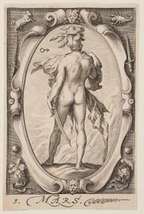 Mars, extrait des Sept Planètes - Jacob Matham