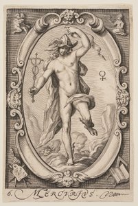 Mercure, extrait des Sept Planètes - Jacob Matham
