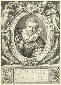 Portrait de Vincent Jacobsz. Coster - Jacob Matham