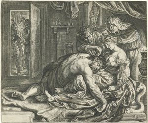 Samson et Dalila - Jacob Matham