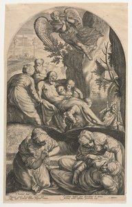Les disciples du Christ portant son corps au tombeau