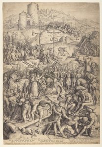 La moquerie, la flagellation et la crucifixion du Christ - Jacob Matham