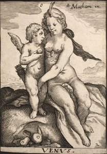 Vénus et Amour - Jacob Matham