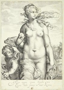 Vénus reçoit le prix de la beauté - Jacob Matham