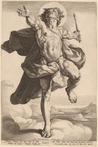 Apollon en tant que Sol - Jacob Matham, after Cornelis Cornelisz van Haarlem