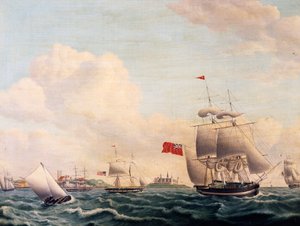 Navires naviguant dans le détroit d