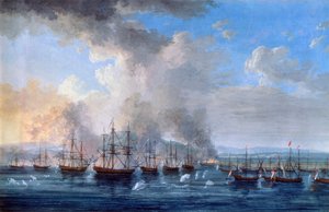 La bataille russo-turque au château de Damiette - Jacob Philip Hackert