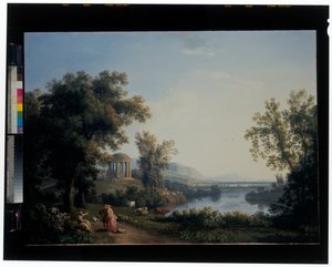Paysage fluvial classique