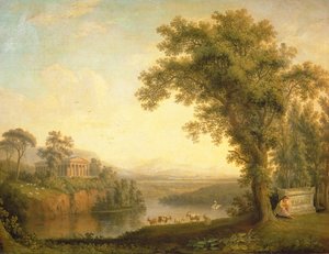 Paysage antique avec le tombeau de Phaéton, 1785 - Jacob Philippe Hackert