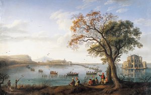 Chasse de foulques au lac Fusano
