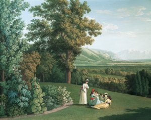 Jardin anglais au Palais de Caserte - Jacob Philippe Hackert