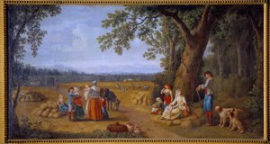 La moisson à Carditello près de Caserte - Jacob Philippe Hackert