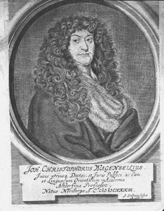 Portrait de Johann Christoph Wagenseil 1633-1705, Fin du 17e siècle