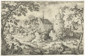 Chasse au cerf près d