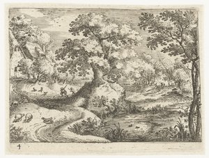 Paysage avec voyageurs près des maisons - Jacob Savery (I)