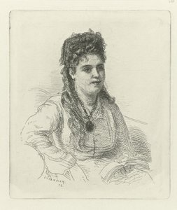 Jeune femme avec médaillon - Jacob Taanman