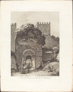 Arco di Druso, ora porta di San Sebastiano - Jacob Wilhelm Mechau