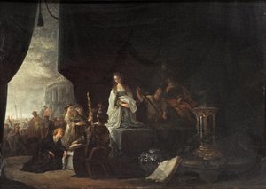 Le sacrifice de la fille de Jephté - Jacob Willemsz de (c.1630 after 1675) Wet