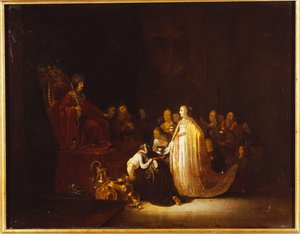 La Reine de Saba devant le Roi Salomon - Jacob Willemsz de Wet or Wett