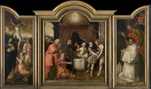 La Crucifixion (aile gauche), La Prophétie de la guérison d